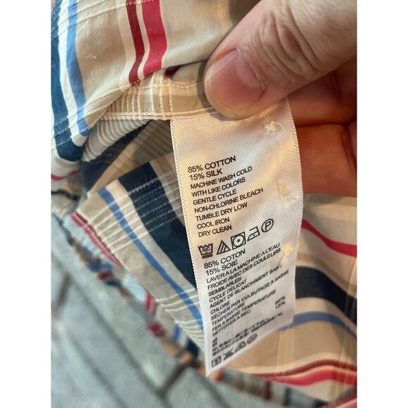 Tommy Bahama Mens Striped Button-Up Shirt M - Picture 7 of 9